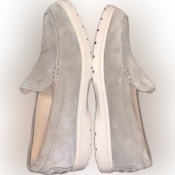 Tod's Gray Suede Calf Leather Slip-On Loafers Driving Shoes Rubber Sole Men’s 8 - Picture 6 of 13